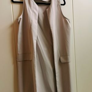 Jules & Leopold Long open Sleeveless Overlay/Vest